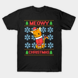 Meowy Christmas T-Shirt